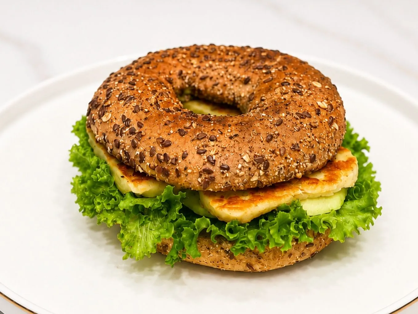 Halloumi Bagel