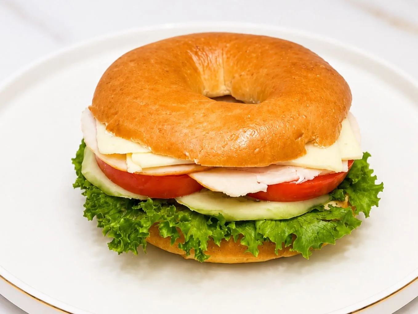 Turkey Cheese Bagel