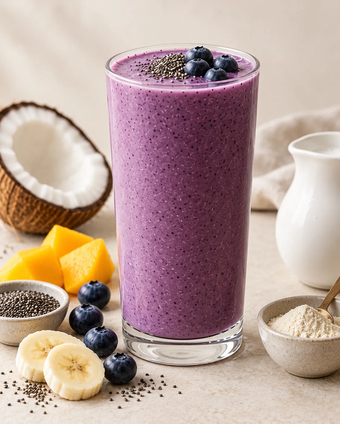 High Protein Acai Glow Smoothie
