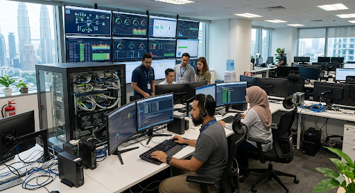  IT support team handling the issue based on the ticket raised