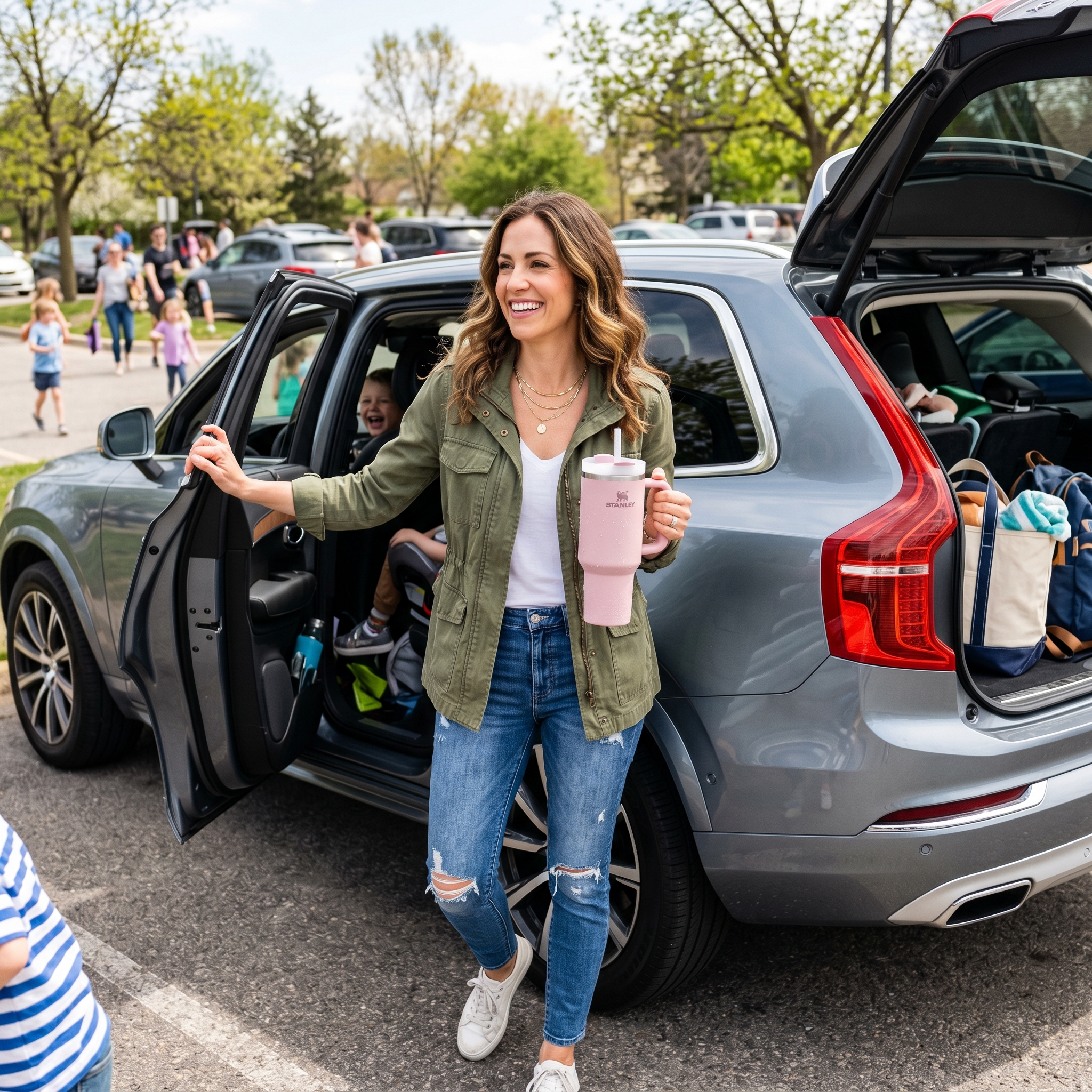 Active family on the go