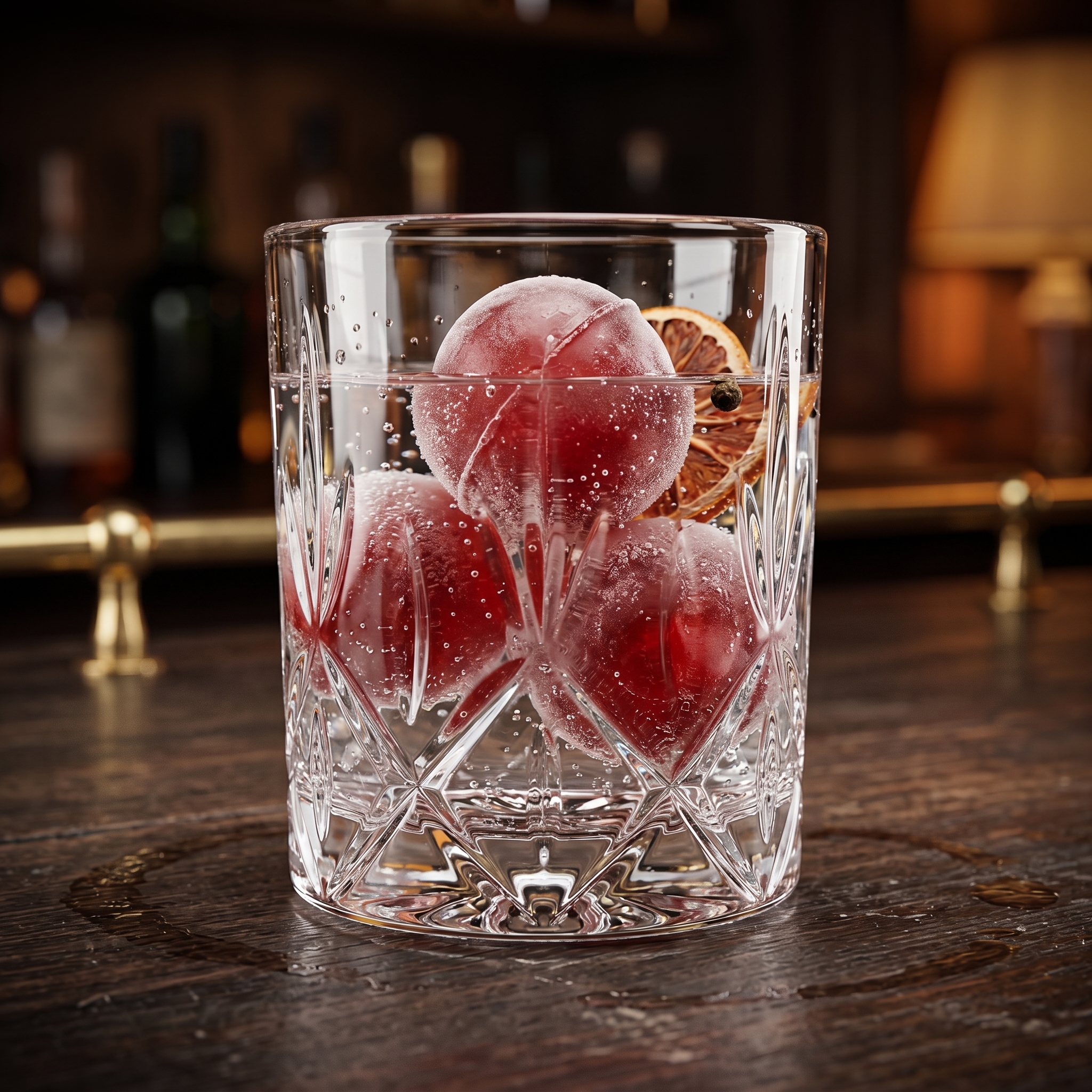 Premium drink with ice