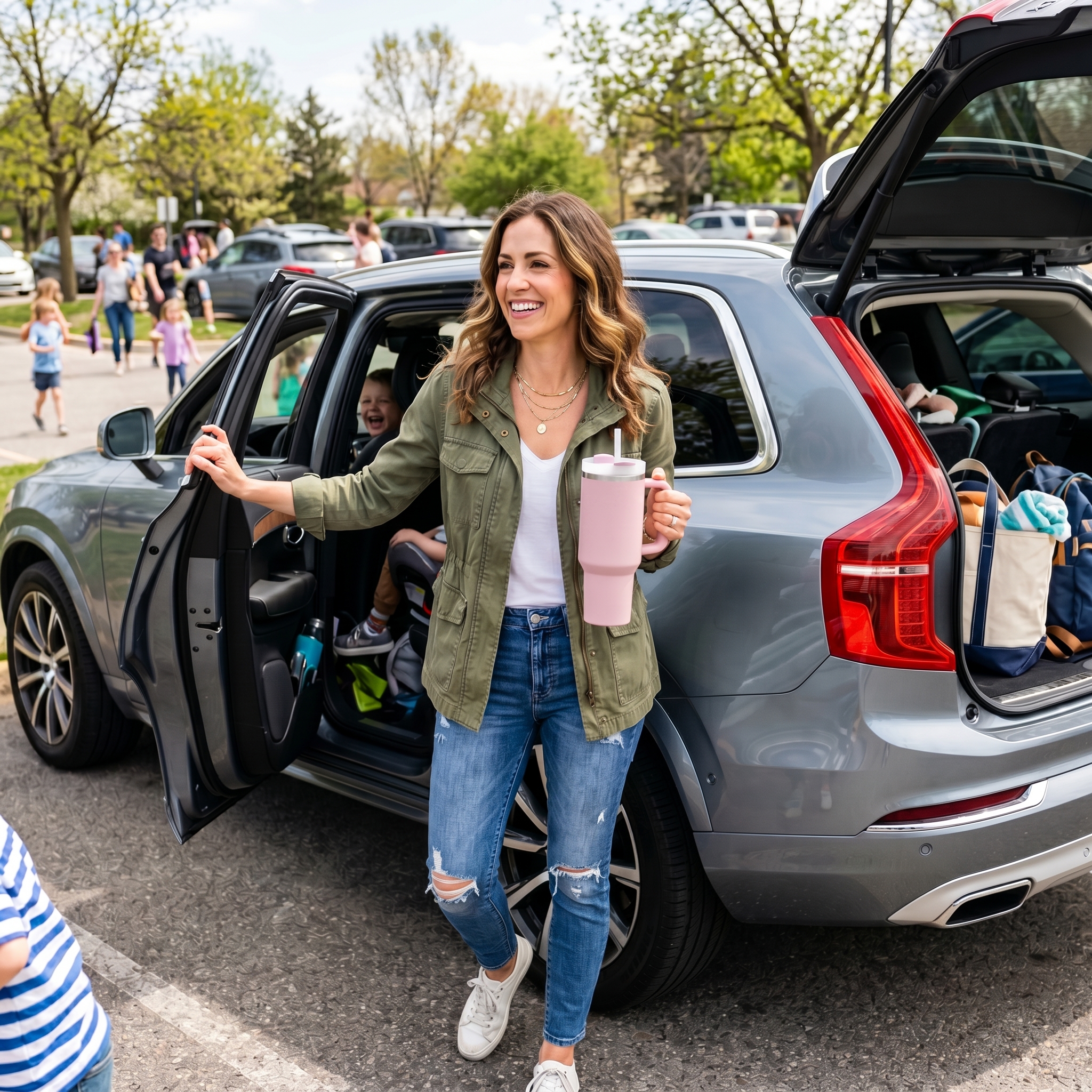 Active family on the go