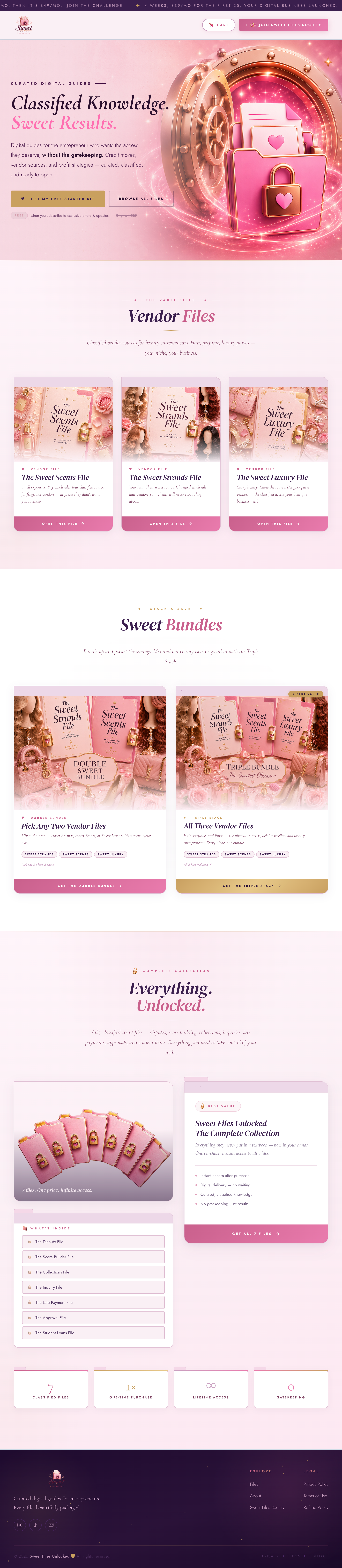 Sweet Files Unlocked
