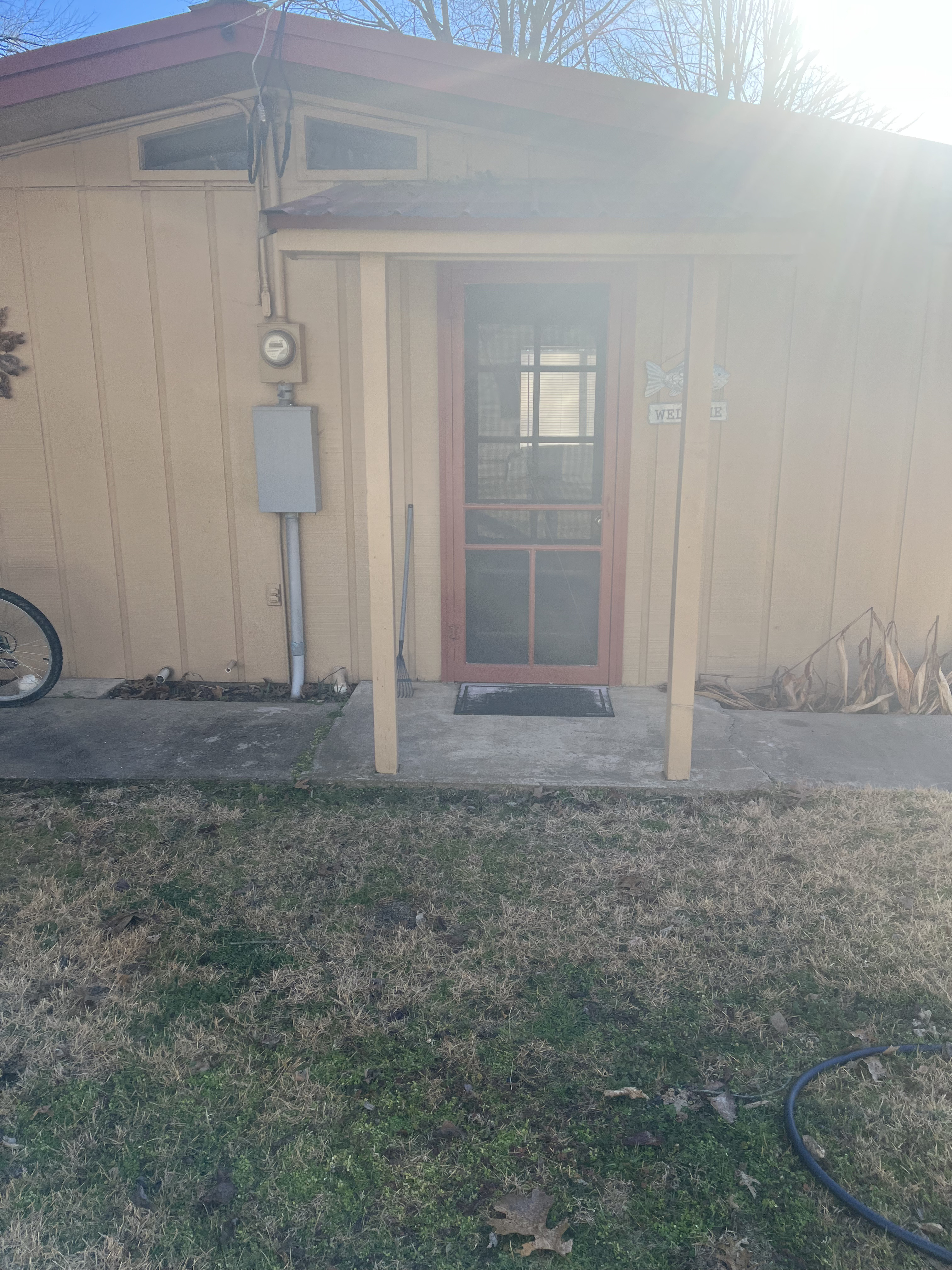 Cabin interior with comfortable beds