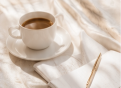 Coffee and journal
