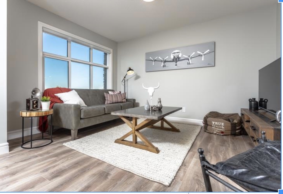 Living space — Keswick Edmonton townhome
