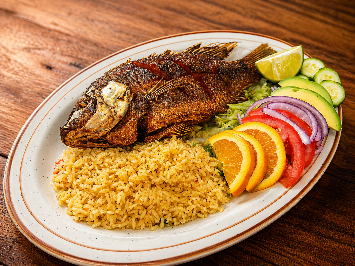 Fish plate at Don Buyo's