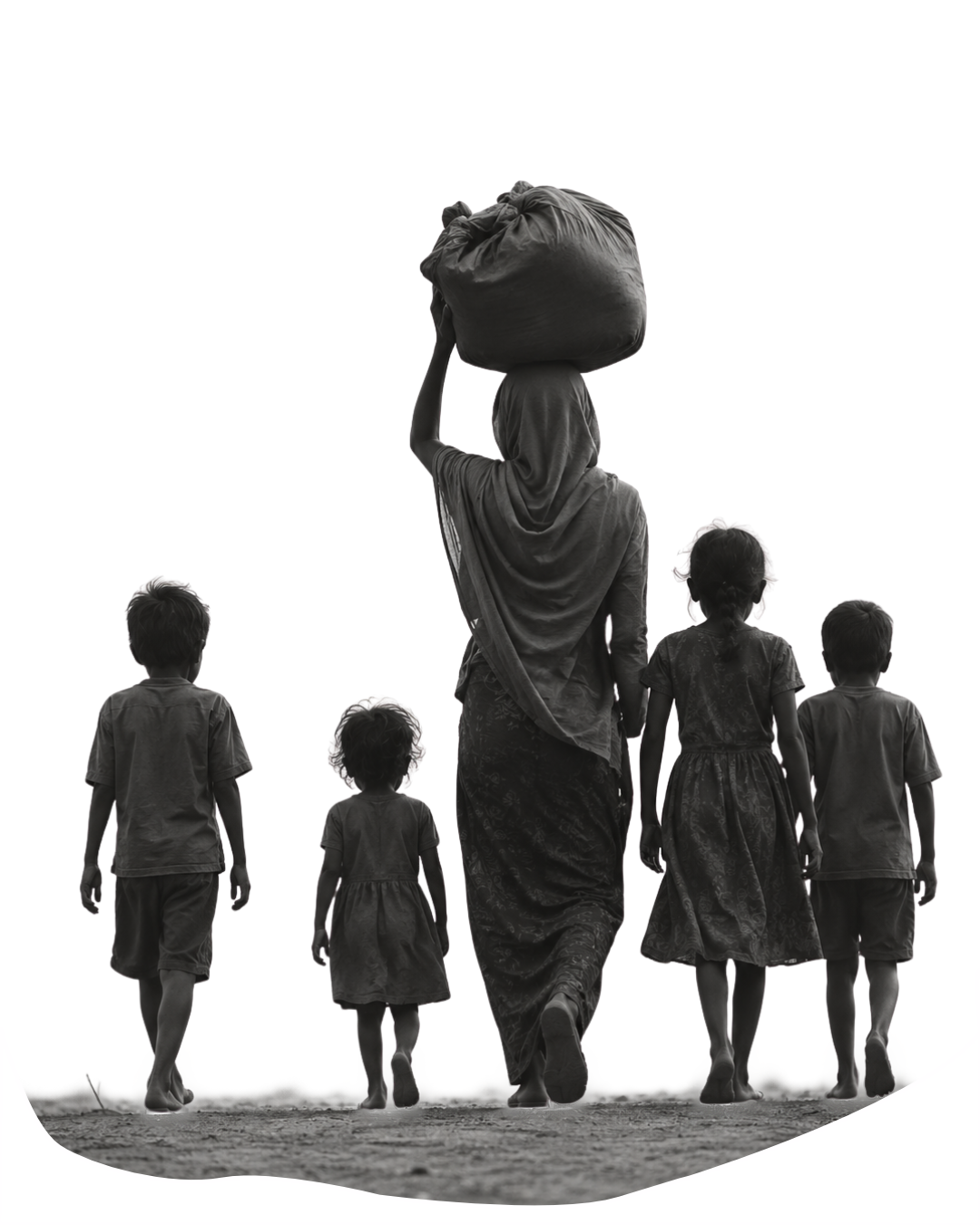 Mother weaving for a living