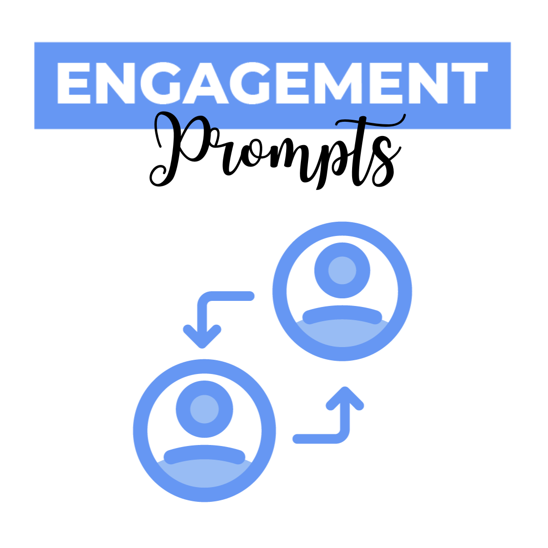 Engagement Prompts: icon of two people connecting with each other