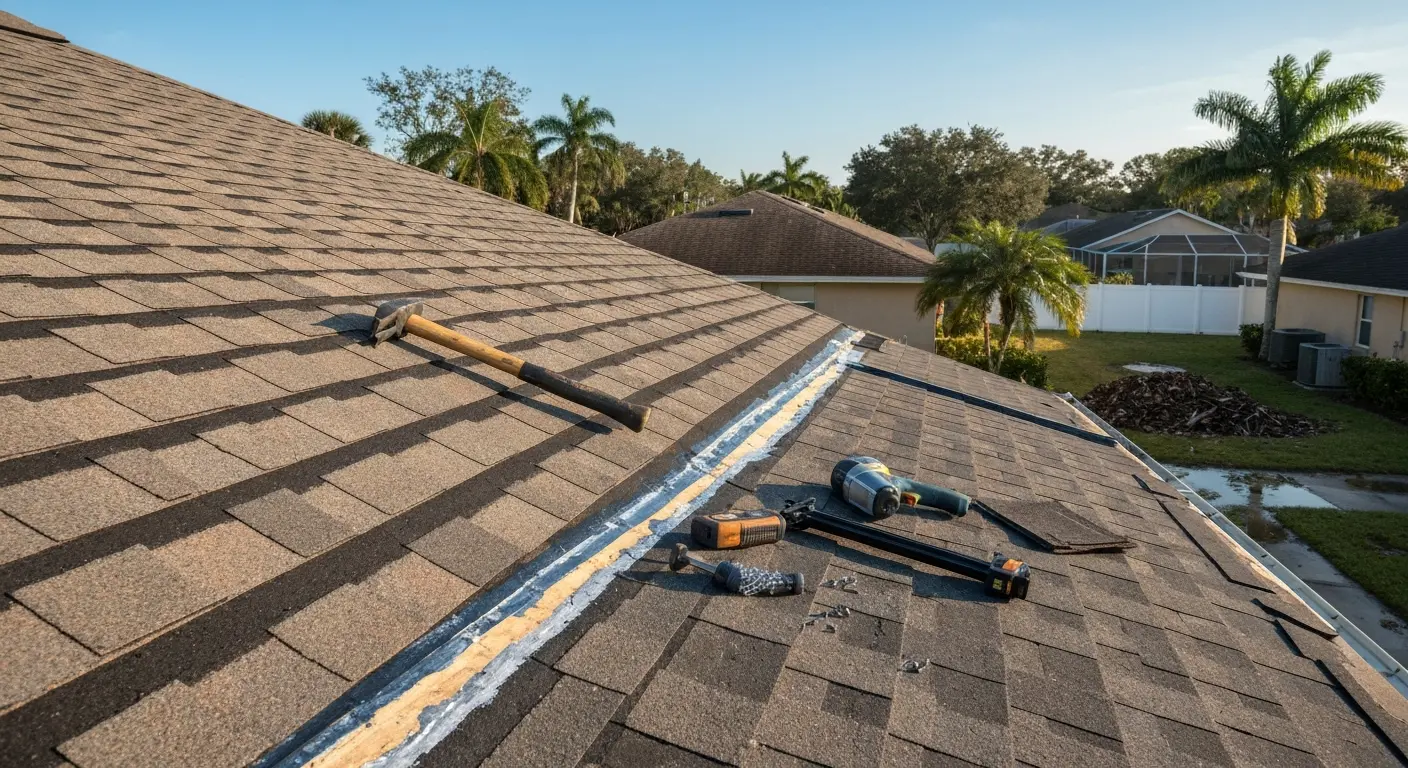 Roof repair services in Bunnell