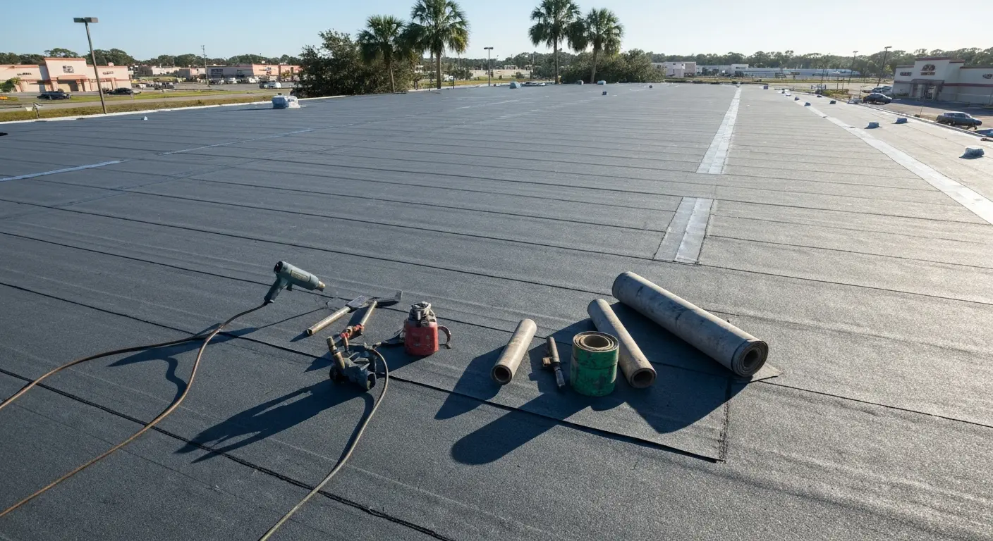 Commercial roofing project