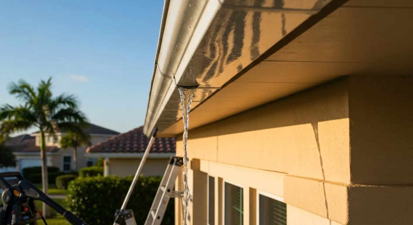 Gutter cleaning service