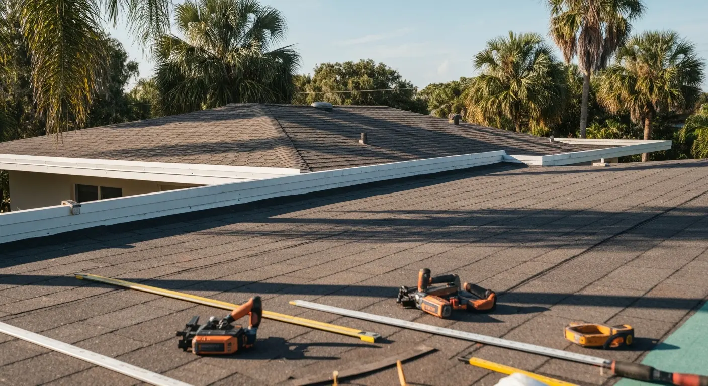 New roof installation