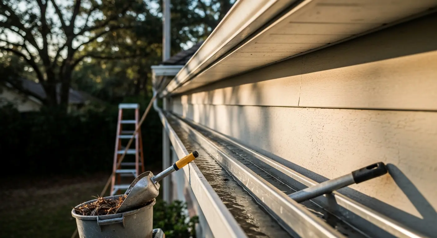 Gutter cleaning service
