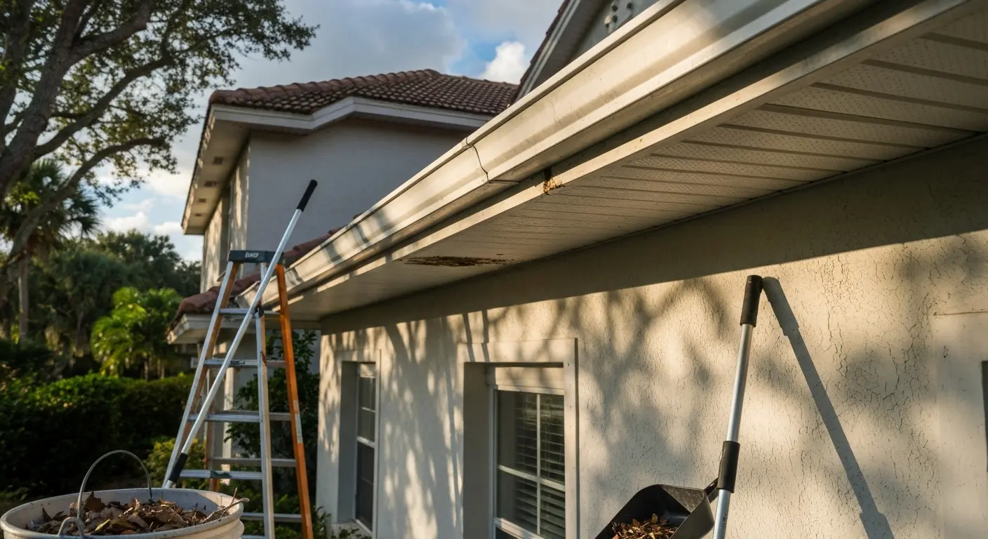 Gutter cleaning service