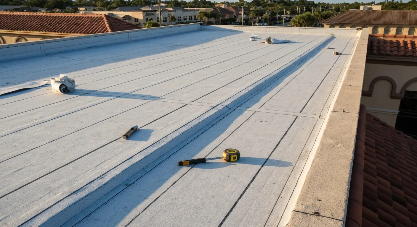 Commercial roof work
