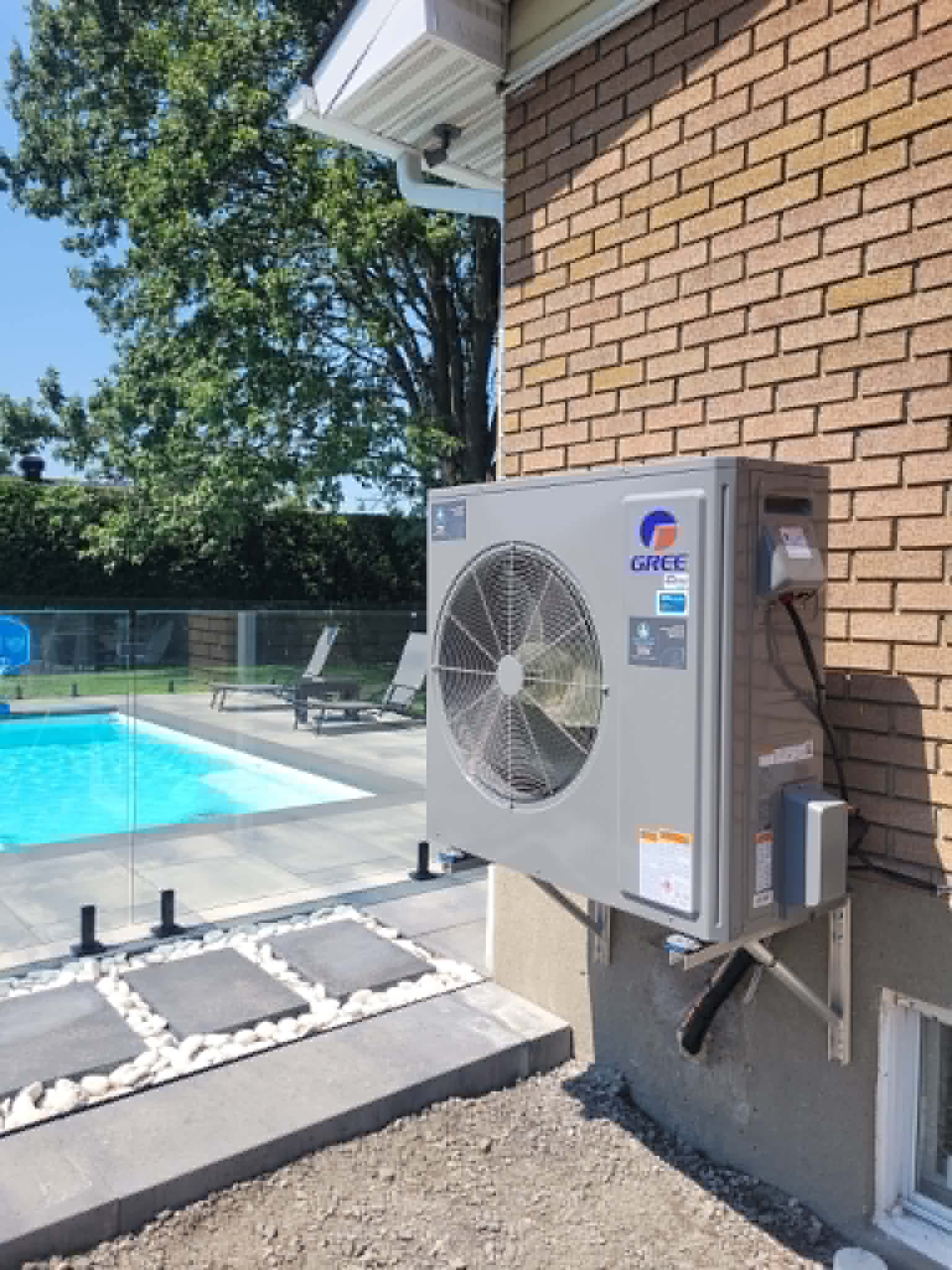 Installation de thermopompe Gree par Climat Concept à Beloeil