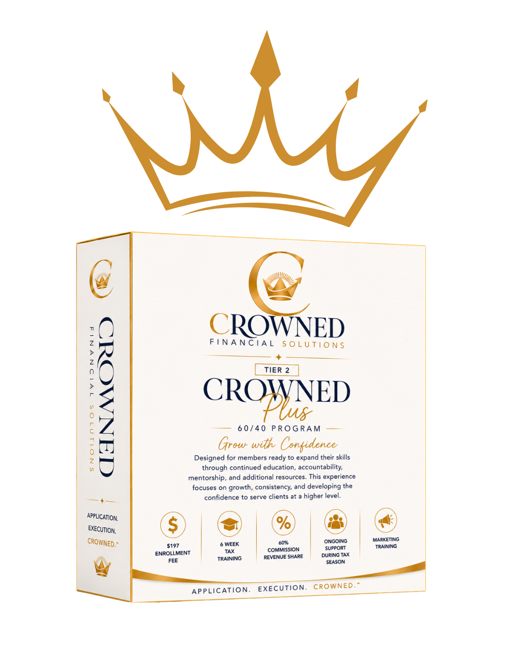 Crowned Plus program box