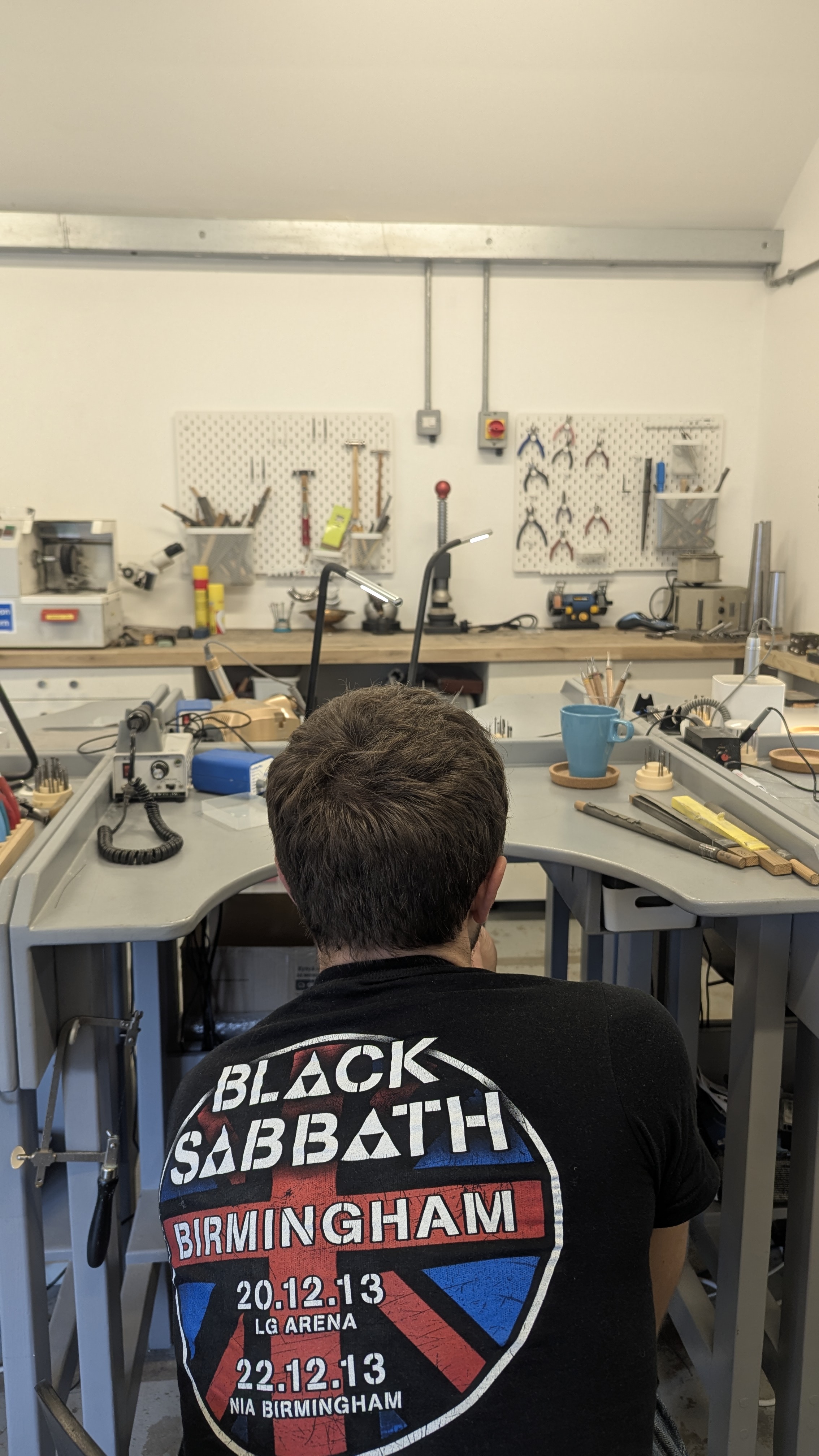 James making his own engagement ring in Bristol James making his own engagement ring in Bristol