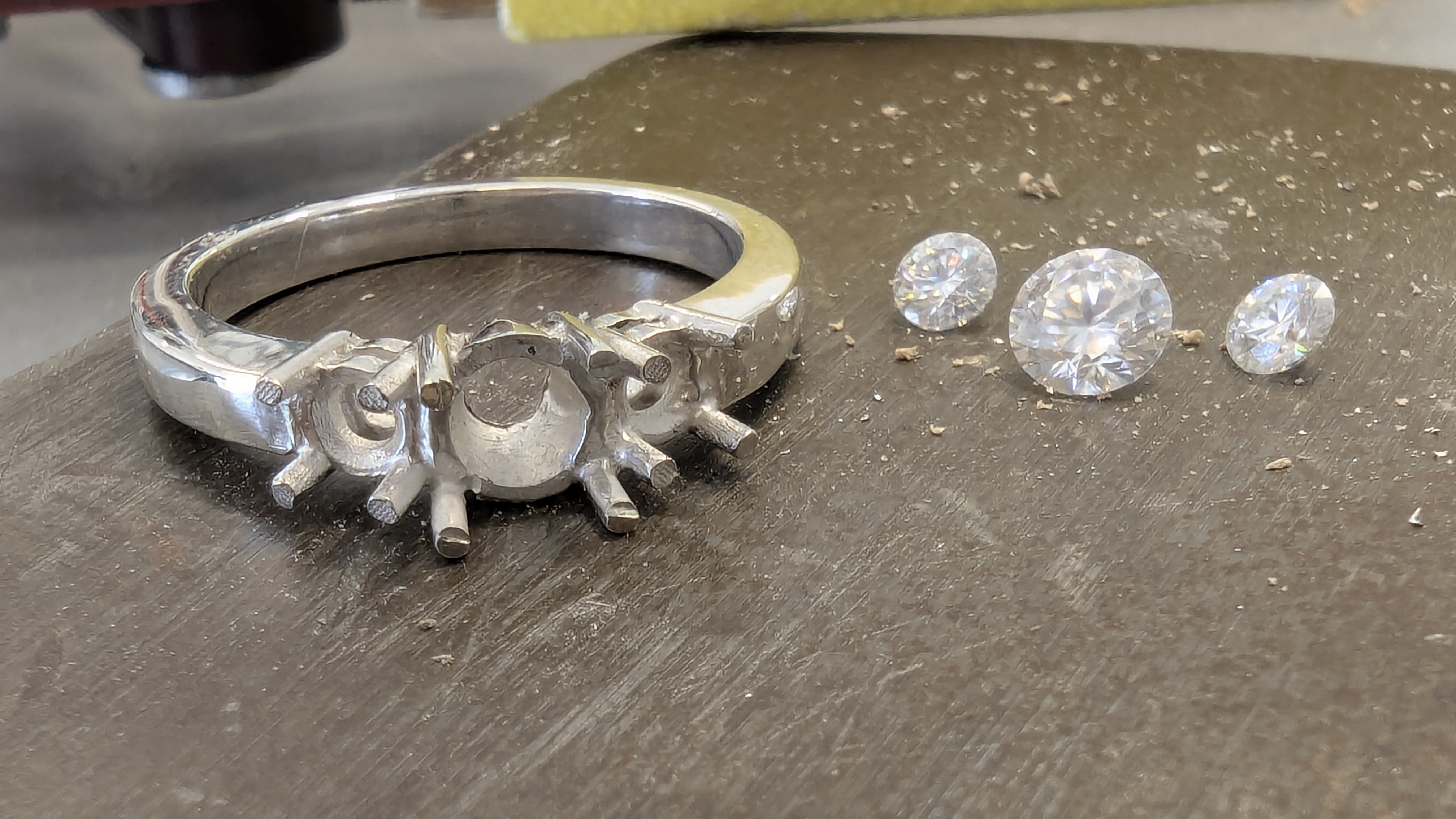 The finished ring before stone setting- Make Your Own Engagement Ring-Bristol