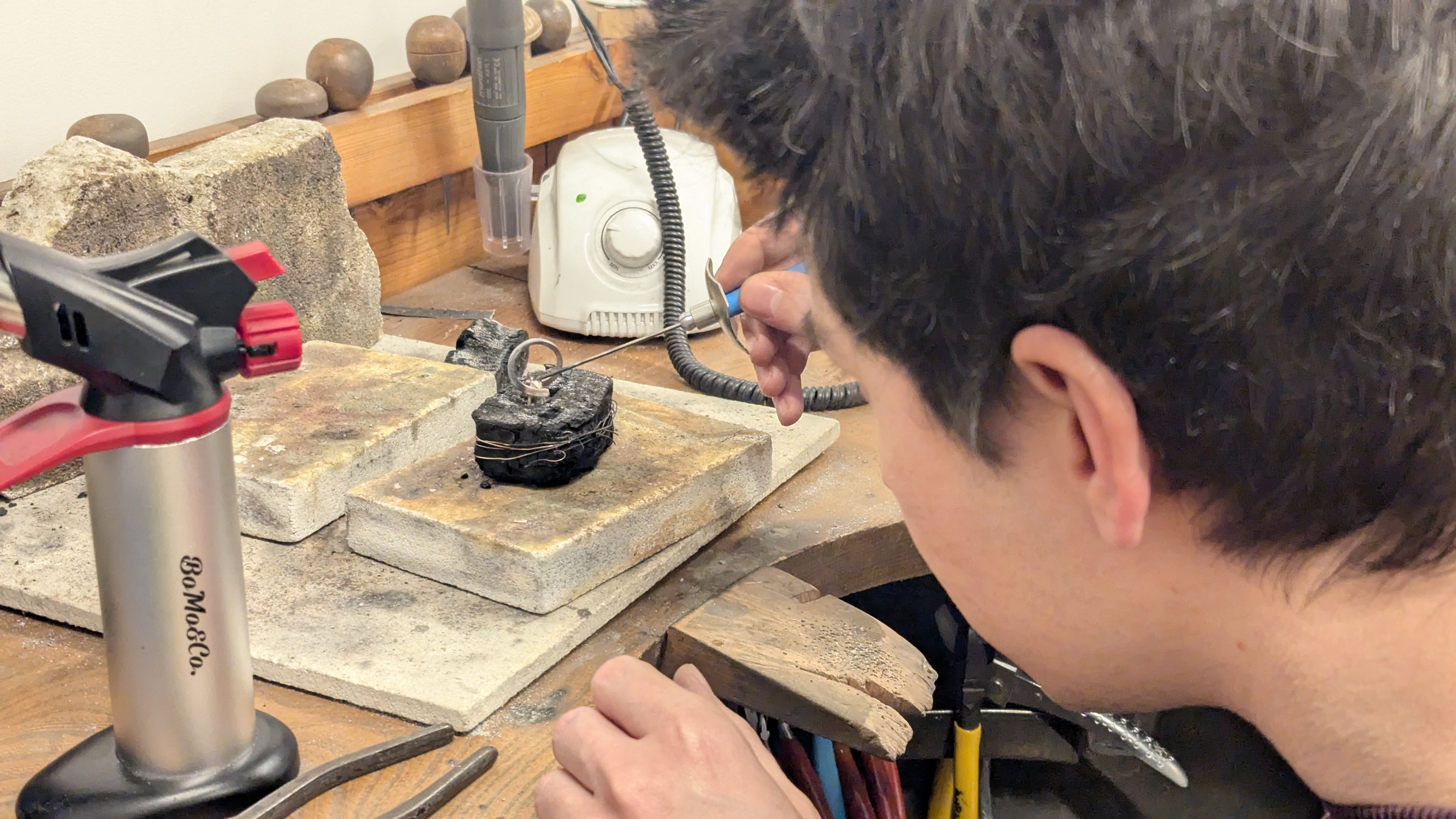 Vesko made his own engagement ring Bristol Aimee Winstone Jewellery