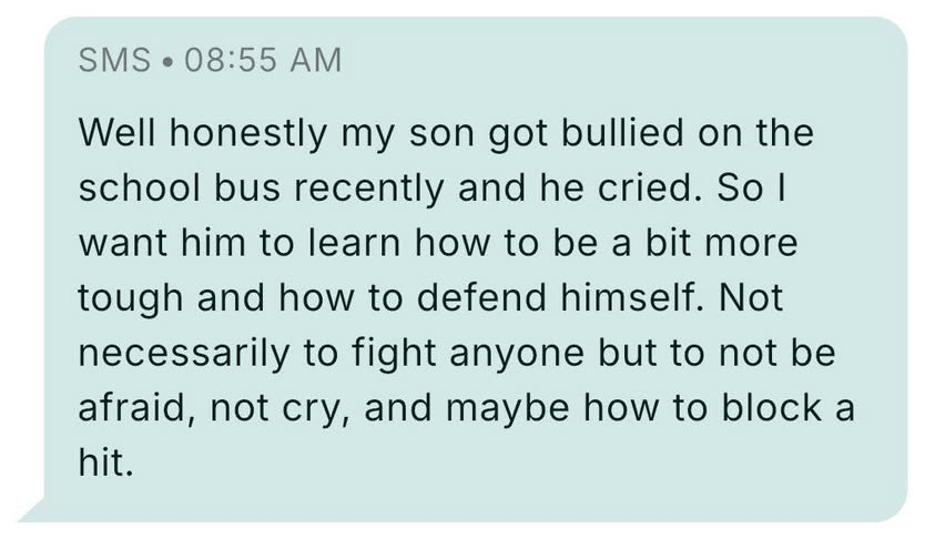“A choice parents have to make with bullies. Invest in prevention now, or reparation later.”