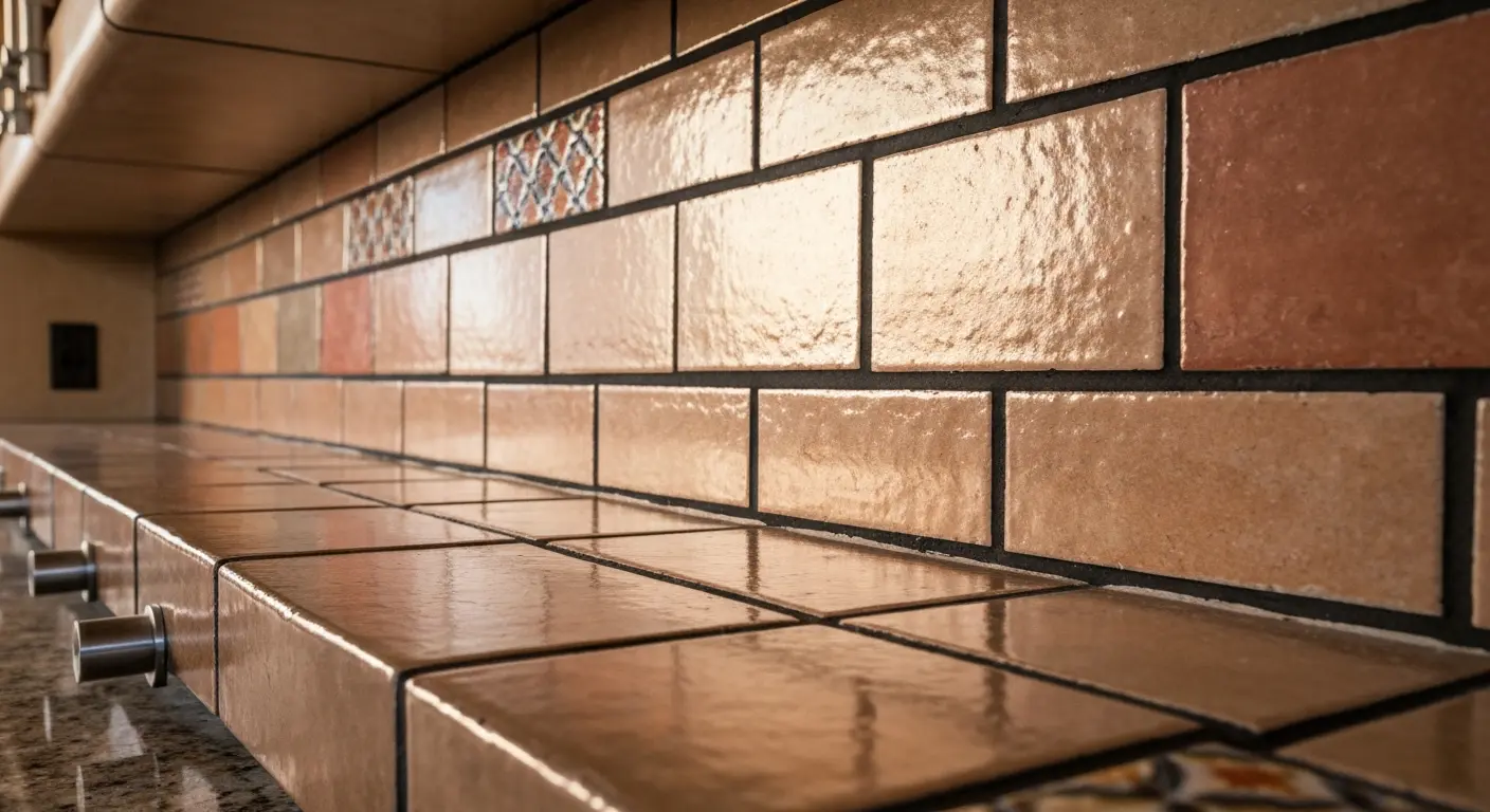 Subway tile and decorative backsplash kitchen
