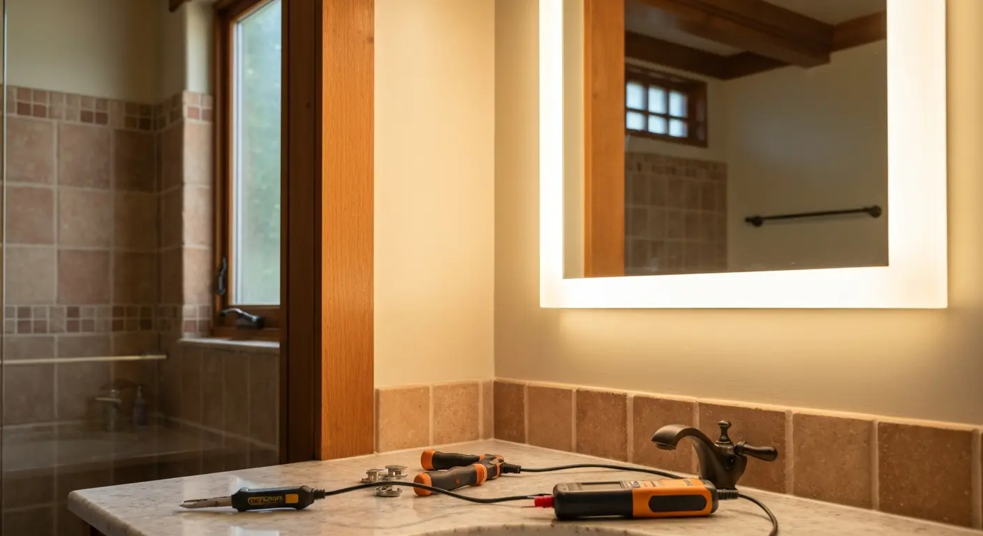 Vanity lighting installation