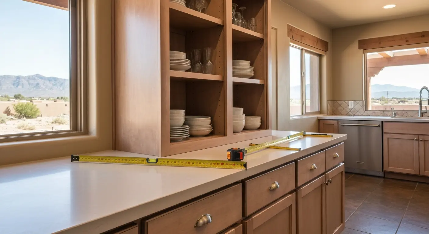 Custom kitchen cabinet installation in Northeast Heights