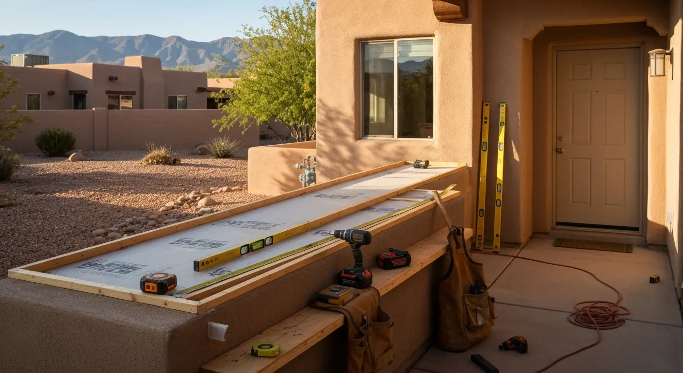 Project work in Northeast Heights near Sandia Foothills