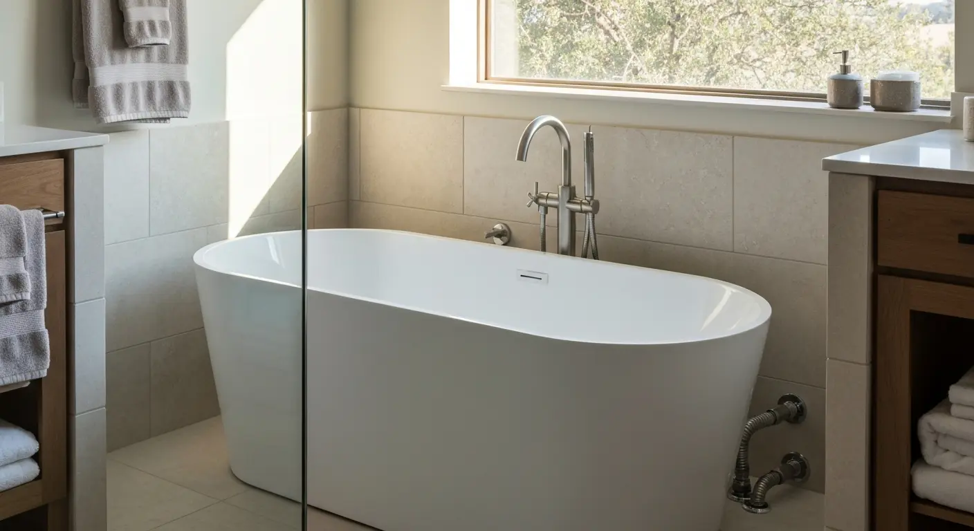 Soaking tub installation