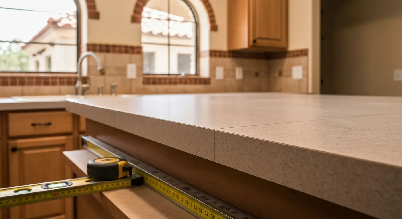 Laminate countertop installation