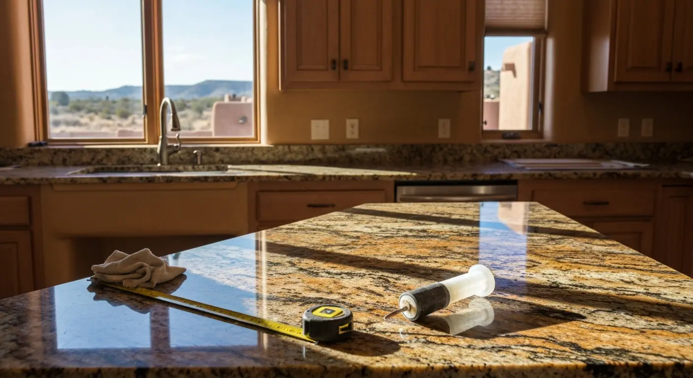 Kitchen countertop installation