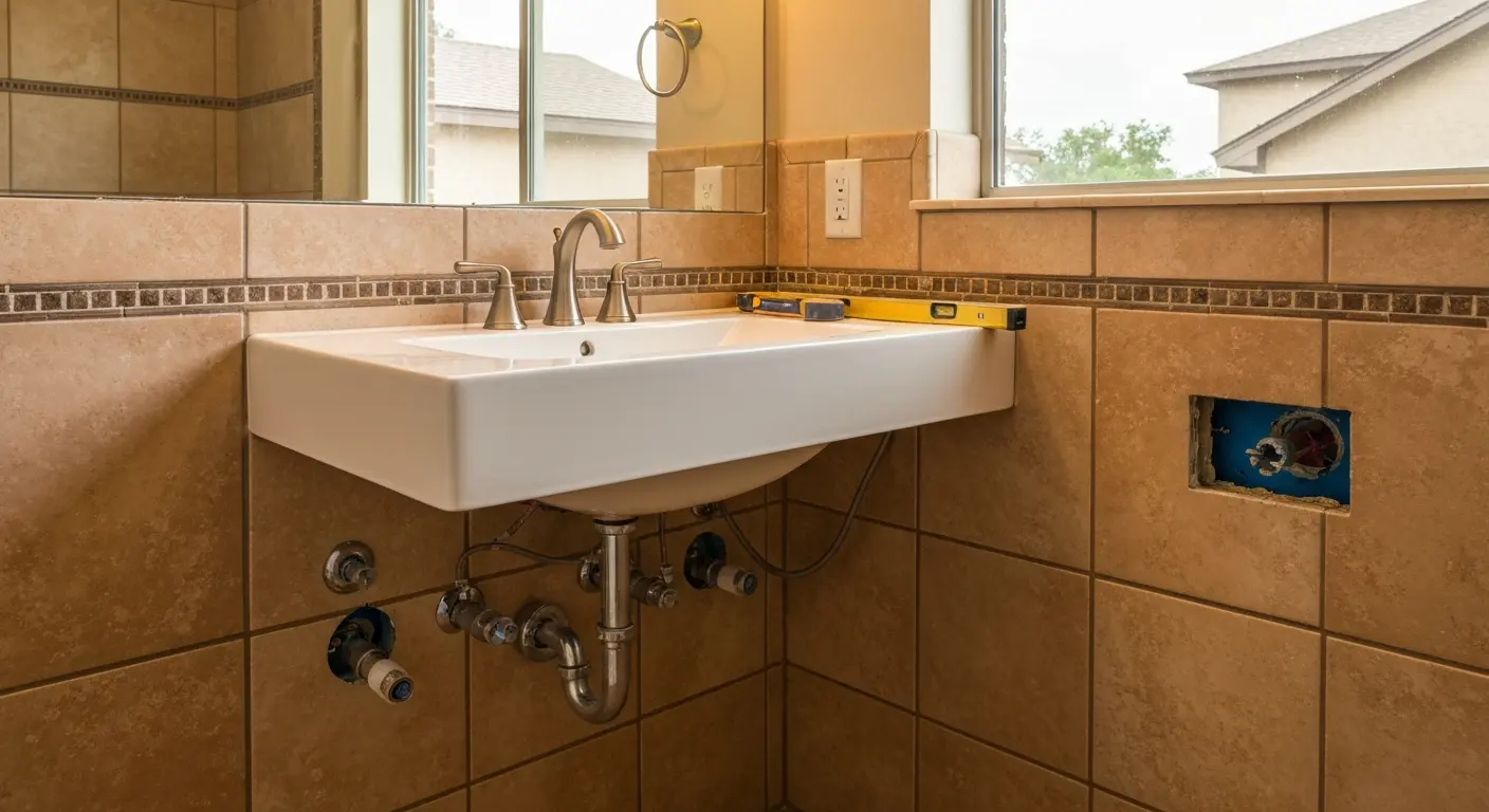 Single vanity installation