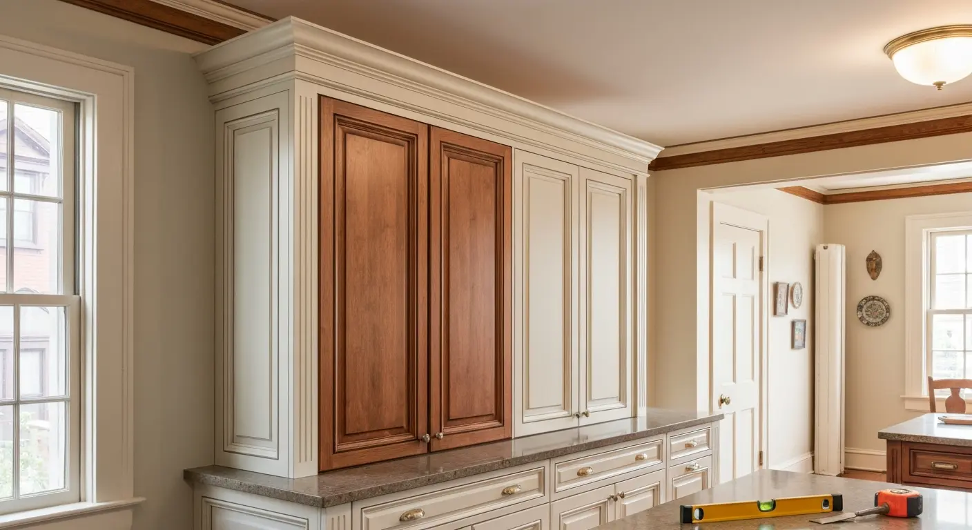 Custom kitchen cabinetry installation