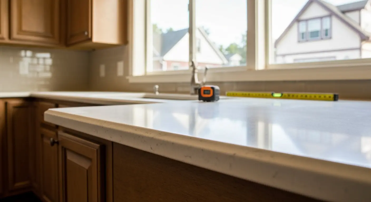 Kitchen countertop installation
