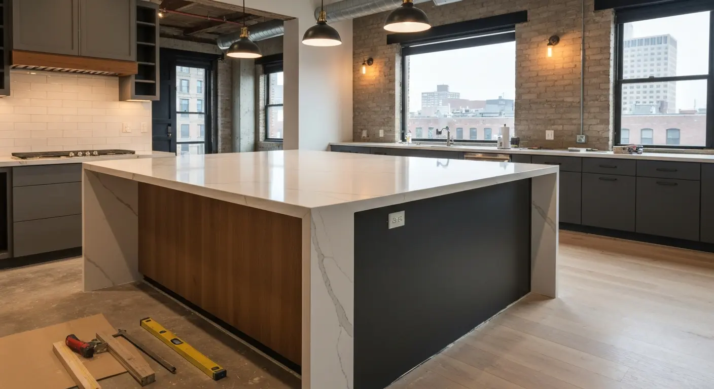 Kitchen island design and installation downtown