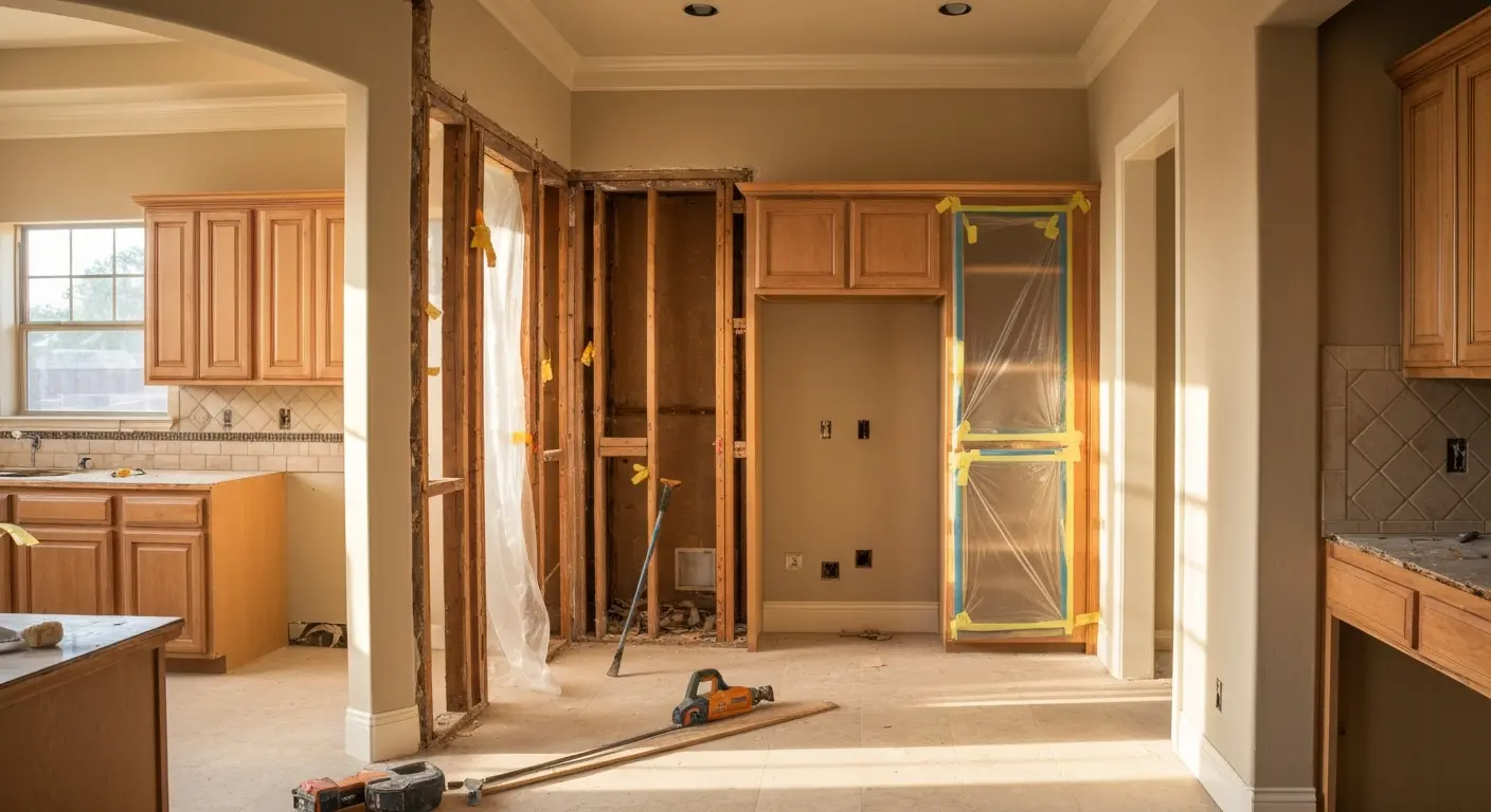 Selective kitchen demolition