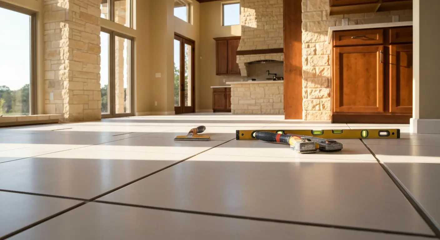 Kitchen flooring installation
