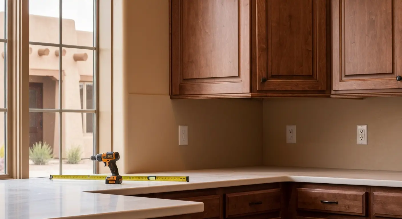 Custom kitchen cabinet installation
