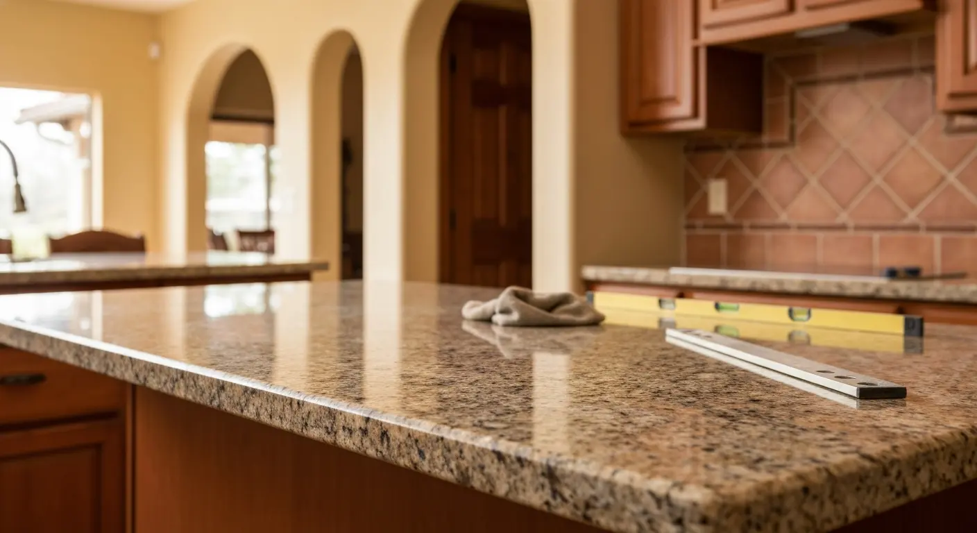 Granite countertop installation