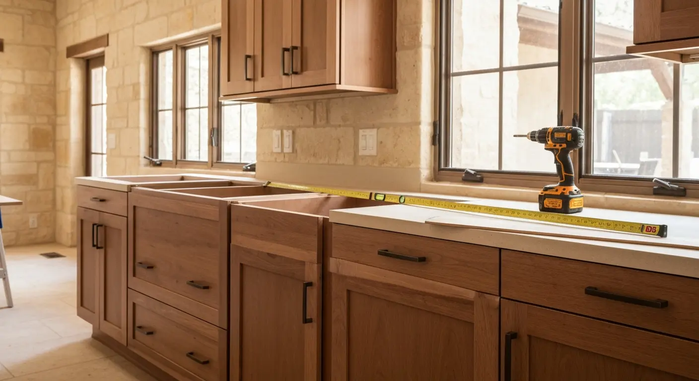 Kitchen cabinet installation