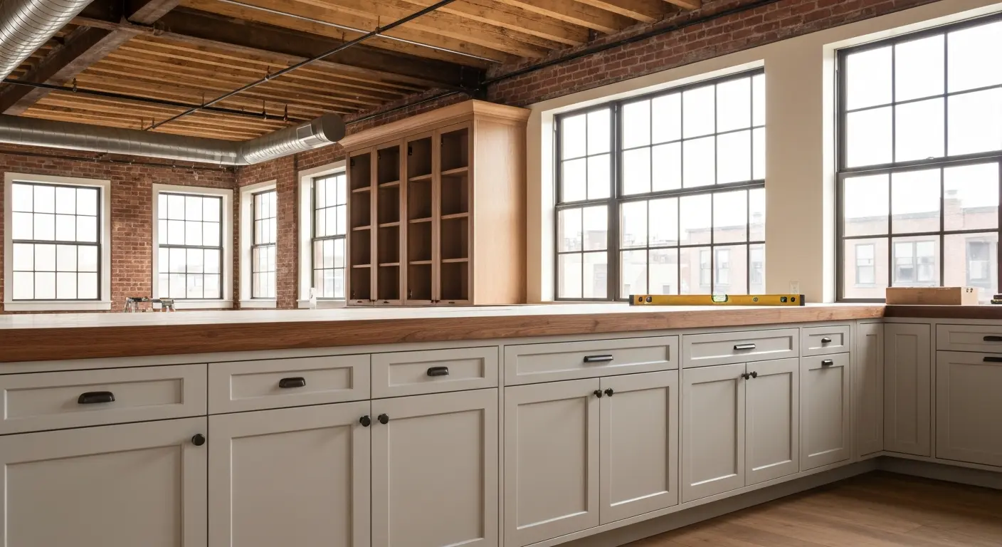 Custom kitchen cabinet installation downtown