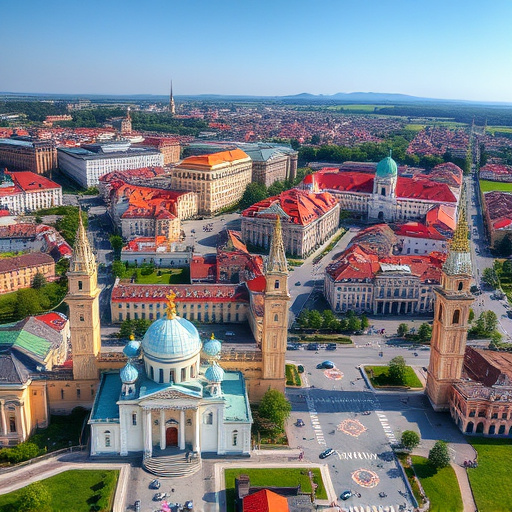 Várpalota városkép — napelem telepítés helyszín