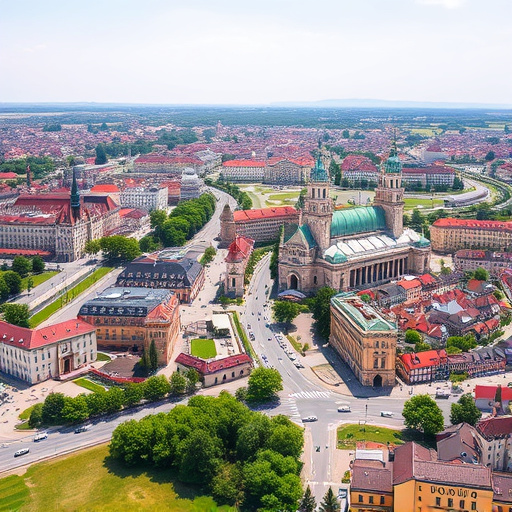 Oroszlány városkép — napelem telepítés helyszín