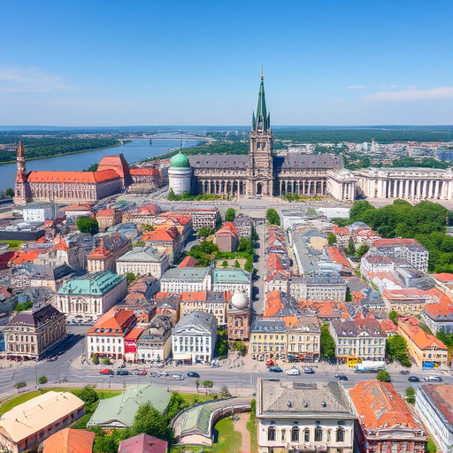 Mosonmagyaróvár városkép — napelem telepítés helyszín