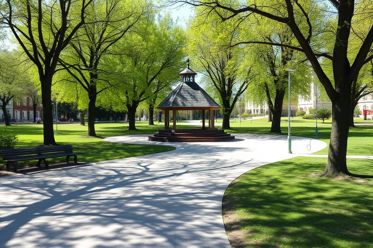 Könyvtárkert — szabadidős helyszín, Ajka