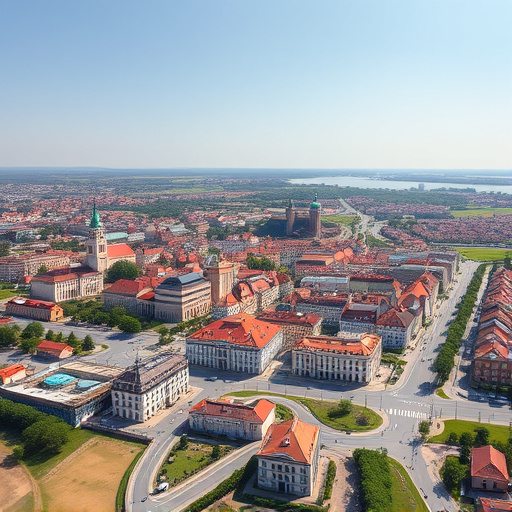 Kapuvár városkép — napelem telepítés helyszín