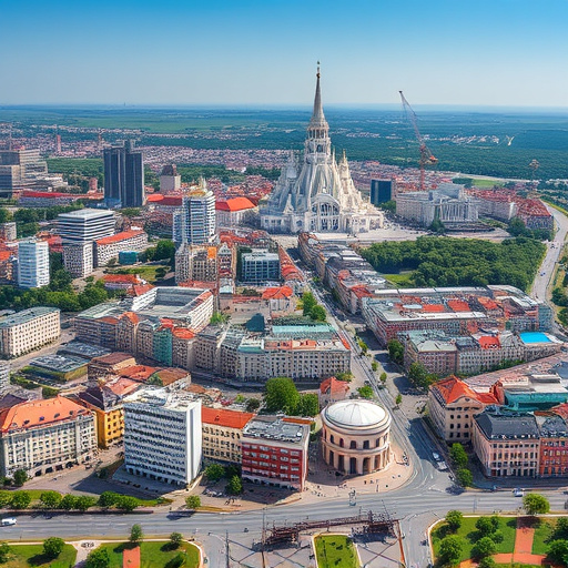 Tata városkép — napelem telepítés helyszín